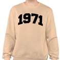 thumbnail image 2 of 1971 College Style Sweatshirt Unisex 2X-Large Sand, 2 of 5
