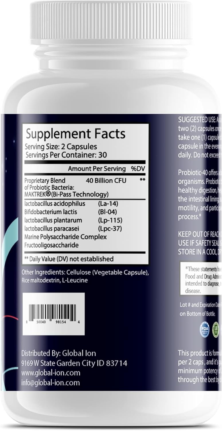 Global Ion Probiotic - 40 Billion CFU