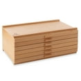 thumbnail image 2 of 7 Elements 6 Drawer Wooden Artist Storage Supply Box for Pastels, Pencils, Pens, Markers, Brushes and Tools, 2 of 7