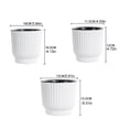 thumbnail image 6 of bestolf Self Watering Pots for Indoor Plants Plastic Wicking Flower Pots Modern African Violet Planter with Reservoir And Wick Rope for House Plants Flowers Herbs, 6 of 8