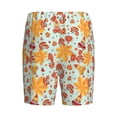 thumbnail image 2 of Lsque Hearts And Autumn Leaves Mens Sleep Pajama Shorts,Short Pajama Pants, Cotton Ultra-Soft Knit-3X-Large, 2 of 9