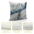 thumbnail image 4 of MLJA Winter Throw Pillow Cushion Cover, Sketchy Graphic of a with Ski Elements in Snow Relax Calm View, Decorative Square Accent Pillow Case,Charcoal White, 4 of 5