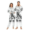 thumbnail image 3 of IAUYY Unisex Adult Onesie Pajamas Ultra-Soft Crystal-Soft Fabric, Halloween Adult Onesie Pajamas Adults,With a Zipper Plus Size Onesie Pajamas, A Owl Silhouette, 3 of 7