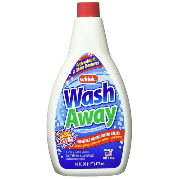 Whink - Wash Away Laundry Stain Remover for Tough Laundry Stains - 16oz, 6 Pack