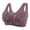 Purple, variant on Sport Bras for Women Daisy Bras for Older Women Front Closure Bras Push Up Bra No Underwire Plus Size Front Button Bra Rose Gold,48