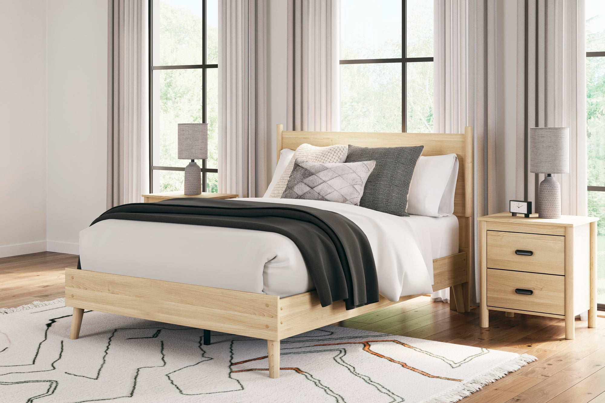Signature Design by Ashley Cabinella Full Panel Headboard, Tan