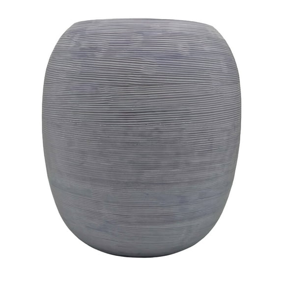 Decorative Handmade Cylinder Vase in Grey