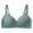 Green, variant on Elainilye Fashion Womens Bras Gathered Support Bra Wirefree Seamless Bra With Detachable Shoulder Straps Daily Bra,Green