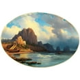 thumbnail image 2 of Alexei Petrovich Bogoliubov 18x14 Black Ornate Wood Framed Double Matted Museum Art Print Titled - A Scene in Capri (1856), 2 of 5