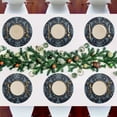 thumbnail image 7 of Ryvnso Tree Christmas Star Round Plate Mats Dining Table Placemat Set of 4 for Holiday Decoration, 7 of 7