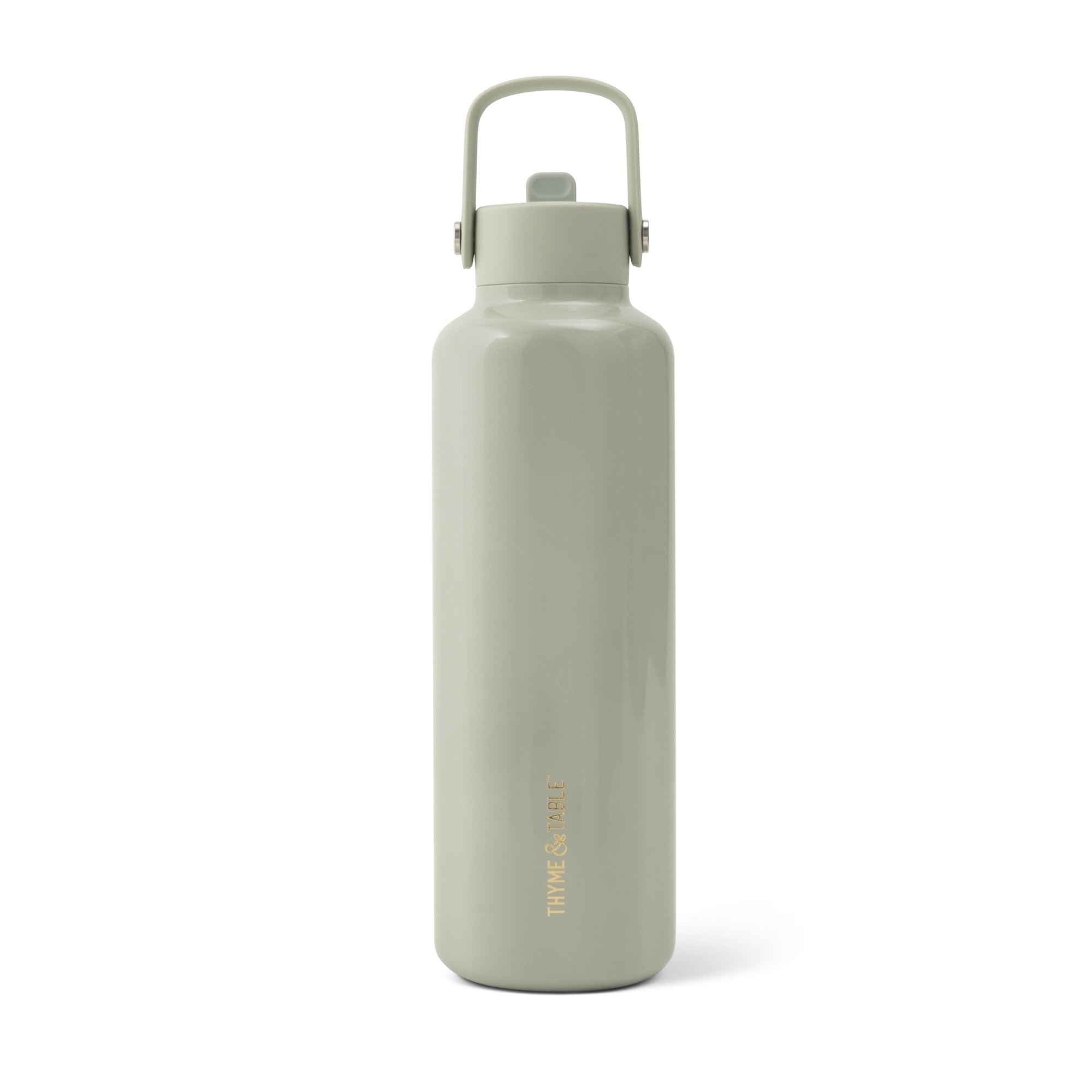 Thyme & Table Cleo Stainless Steel Water Bottle with Straw, 24 oz, Mint