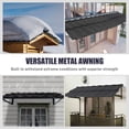 thumbnail image 7 of Metal Awning 52" x 31", Fixed Metal Window Awning for Door Entrance with Triangle Steel Frame, Front Door Awnings Canopy Exterior Weather Resistant for Balcony, Window, Porch, Patio, Rain Protection, 7 of 7