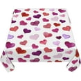 thumbnail image 6 of Spring Tablecloth Square 60x60 Inch,Sage Green Wild Flowers Table Cloth,Stain Resistance Polyester Seasonal Summer Floral Table Covers for Kitchen Dining,Small Tablecloth for Parties Picnic, 6 of 6