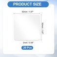 thumbnail image 2 of 20Pcs Double Sided Tape Heavy Duty, 1.97" x 0.79" Clear Sticky Adhesive Nano Tape Pre-Cut Rectangle Mounting Tape Removable Picture Hanging Wall Tape for Poster Picture, 2 of 7