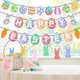 thumbnail image 2 of KCEHTA Easter Banner, Happy Easter Banner, Easter Hanging Paper Banner, Easter Decorations Banner, Easter Decorations Indoor, Easter Birthday Party Decorations, 2 of 7