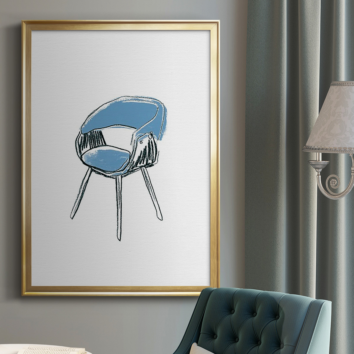 Take a Seat I Premium Framed Print, in Gold, Black, or Silver - Ready to Hang