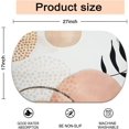 thumbnail image 5 of Pink Geometry Mid Century Abstract Boho Diatomaceous Earth Bath Bath Mat Rug-Rubber Non Slip Quick Dry Super Absorbent Thin Bathroom Rugs Fit Under Door Shower Room Sink ( 17" L x 27" W Rectangle), 5 of 5