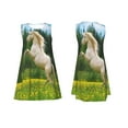 thumbnail image 7 of KLL Horse Rearing Up In The Field Pattern Womens Summer Dresses 2025,Loose Round Neck Sleeveless Sundresses Tank Dresses with Pockets, 7 of 7