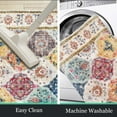 thumbnail image 7 of MJIAexp 3'x5' Moroccan Bedroom Rug Washable Vintage Boho Area Rug Non-Slip Accent Throw Rug Stain Resistant Floor Carpet for Kitchen Entryway Bathroom Living Room Office Boho Multi-color, 7 of 7