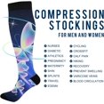 thumbnail image 4 of FREEAMG Butterfly Compression Socks for Men & Women Knee High Stockings for Running, Sport, Hiking & Travel, 4 of 7