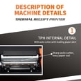 thumbnail image 2 of 80mm Thermal Receipt Printer with USB & LAN Interfaces, 220mm/s High-Speed Printing, 203DPI Resolution, Partial Auto Cutter, 80mm Diameter Large Paper, Supports Windows/Linux/Mac, 1D/2D Barcodes,, 2 of 7