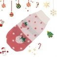 thumbnail image 3 of Christmas Cat Dogs Sweater Christmas Outfit Holiday Sweater for Small Dogs Winter Knitwear Xmas Pet Clothes Warm Reindeer Snowflake for Kitty Puppy (Pink,Size 6), 3 of 4