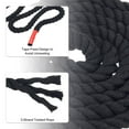 thumbnail image 3 of Uxcell Natural Twisted Cotton Rope 5/8 Inch x 82 Feet 3 Strand Tug of War Rope with Sealing Tape Black, 3 of 5