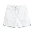 thumbnail image 5 of TAGOLD Shorts Plus Size for Womens Solid Color Light High Drawstring Hiking Shorts Functional Side Storage Pockets Elastic Waist Summer Daily Outdoor Bottoms, 5 of 5