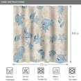 thumbnail image 5 of Retro Starfish Seashell Shower Curtain, Summer Ocean Beach Theme Teal Conch Coral Ivory Vintage Bathroom Curtain Waterproof Fabric Machine Washable with 12 Hooks, 72" x 84", 5 of 6