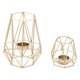 thumbnail image 1 of El sistema de 2 candeleros votivos formados del hexágono del metal con el modelo geométrico para la decoración casera ER, 1 of 5