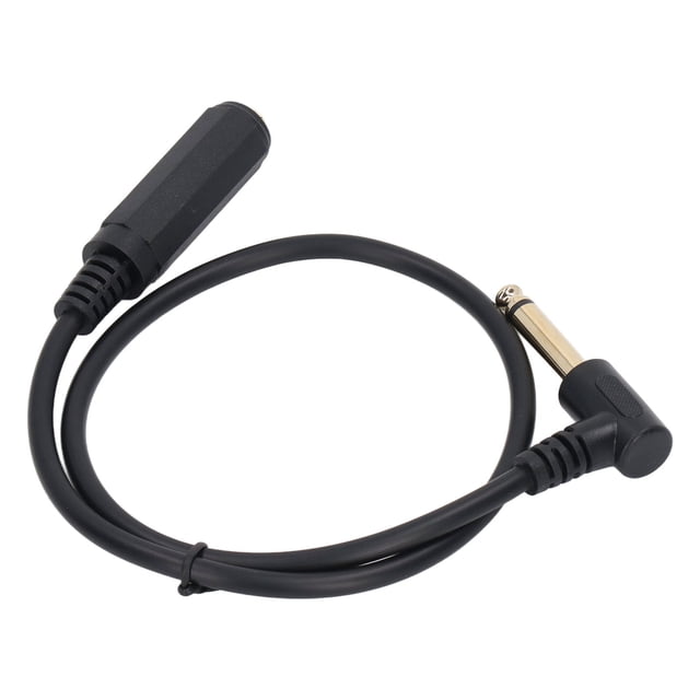 Cable De Audio, Cable De Extensión Estéreo 1/4 Pulg. 6,35 Mm Macho A Hembra Transmisión Eficiente Respetuoso Con El Medio Ambiente 0,5 M De Longitud Plug And Play Para Altavoz