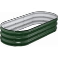 thumbnail image 5 of Raised Garden Bed Kit 4x2x1 ft Galvanized Metal Planter Box Outdoor Large Raised Planters for Vegetables Flowers Herbs with Safety Edging, 5 of 6