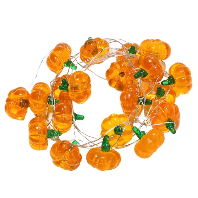 Binwennn Style Fall Festivities: 4 In 1 3 Meter (118.11 Inches) Pumpkin Leaf And Lights For Thanksgiving And Christmas Wire Christmas Lights Bulbs Rope Lighting Indoor 8 Feet