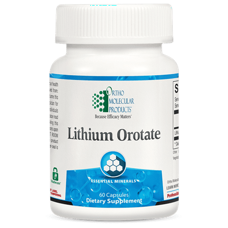 Ortho Molecular Products-Lithium Orotate - 60ct