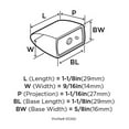 thumbnail image 3 of Amerock BP55360GPH Bouton Riva - Graphite, 3 of 3