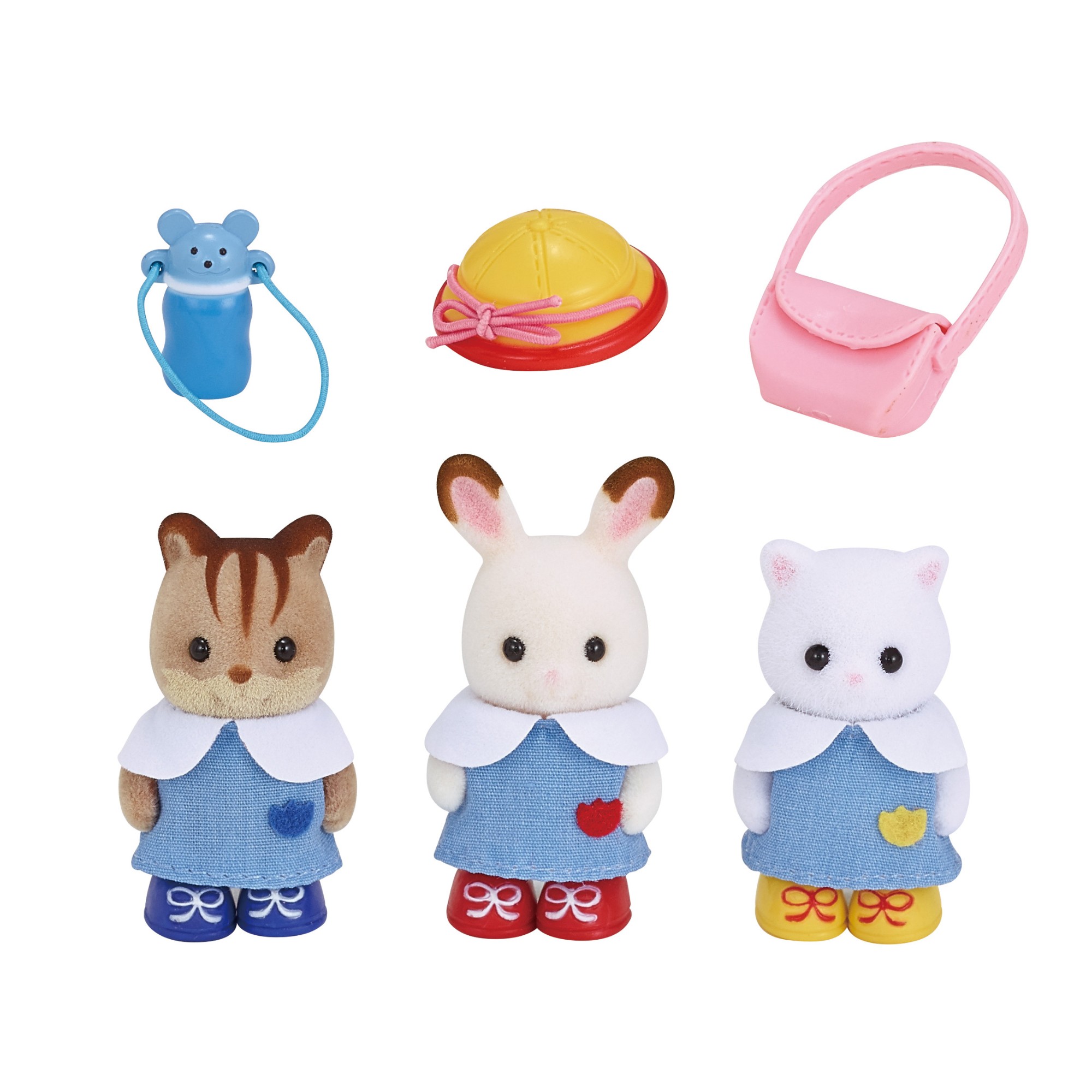 Calico Critters Nursery Friends, Set of 3 Collectible Doll Figures in Nursery School Outfits - image 3 of 4
