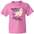 thumbnail image 3 of Inktastic Grandma's You Say Alpaca My Bags Youth T-Shirt, 3 of 5