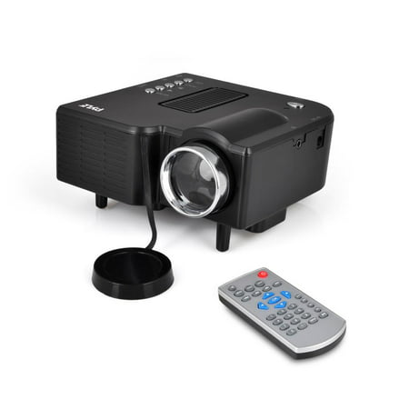PYLE PRJG48 - Mini Compact Pocket Projector, 1080p Support, USB/SD Card Readers, HDMI & VGA Inputs, Upside-Down (Best Projector Under 100)