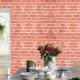thumbnail image 2 of 0.45x10m Red Brick Look Self Adhesive Wallpaper, PVC Thickened Vinyl Durable Waterproof Wallpaper, Red Vintage Brick Wall Paper Decoration, 2 of 5