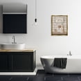 thumbnail image 3 of Stupell Industries Relax Bathroom Scene Typography Painting Gold Floater Framed Canvas Art Print Wall Art, 17 x 21, 3 of 10