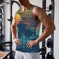 thumbnail image 6 of Haiem Palm Trees Men Workout Tank Top Gym Bodybuilding Sleeveless Muscle T Shirts Athletic Tank Breathable Workout Shirt-3X-Large, 6 of 8