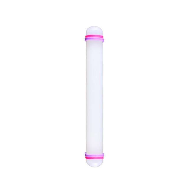 relayinert Non Stick Rolling Pin Decoration Fondant Baking Roller Cake White 9 Inch 1Set