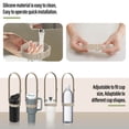 thumbnail image 7 of Portable Silicone Water Bottle Handle Strap and Adjustable Sling, Lightweight Bottle Holder for Tumblers, Great Gifts for Outdoor Travel, 1Pcs Black, 7 of 7