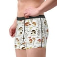 thumbnail image 4 of Balery Mushrooms And Butterflies Men's Boxer Briefs, Soft and Breathable Cotton Underwear with nylon Waistband-Large, 4 of 9