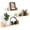 Light Natural, variant on U-Shaped Floating Shelves Wall-Mounted, Set of 3 - Weathered Brown