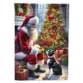 thumbnail image 2 of Boston Terrier and Santa Claus Garden Flag 11.25 in x 15.5 in, 2 of 3