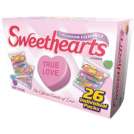 Sweethearts Classroom Exchange Conversational Valentine Candies, 0.5 oz ...