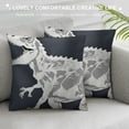 thumbnail image 3 of Nawypu  Green Cartoon Dinosaur Dino T-Rex Throw Pillow Covers,Dinosaur Throw Pillow Covers,Home Boys Room Kids Room Playroom Nursery Decor,Dinosaur Lover Gifts for Boys Kids, 3 of 5