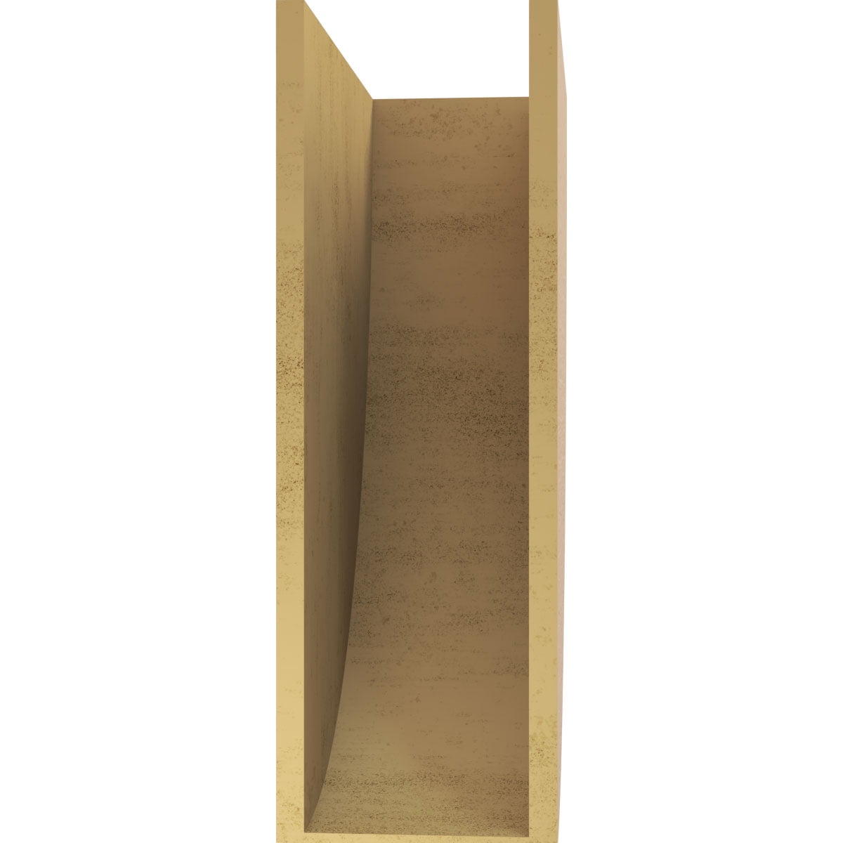 10"W x 20"D x 30"H Classic Durham Rough Cedar Woodgrain TimberThane Corbel, Primed Tan