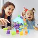 thumbnail image 3 of Juguetes de succión Montessori 12 piezas Juguete de baño para niños Juguete sensorial para 3 4 5 6 7 años de edad Liberación de estrés Juguetes con ventosa de silicona Juguetes de construcción con alm, 3 of 11